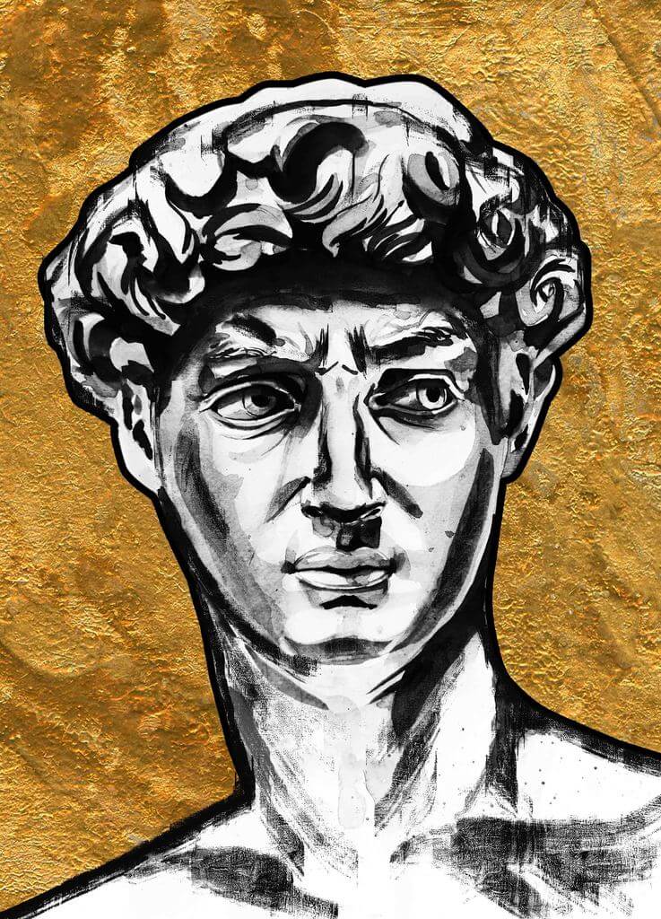 David of Michelangelo - The Golden Trio - Image 5