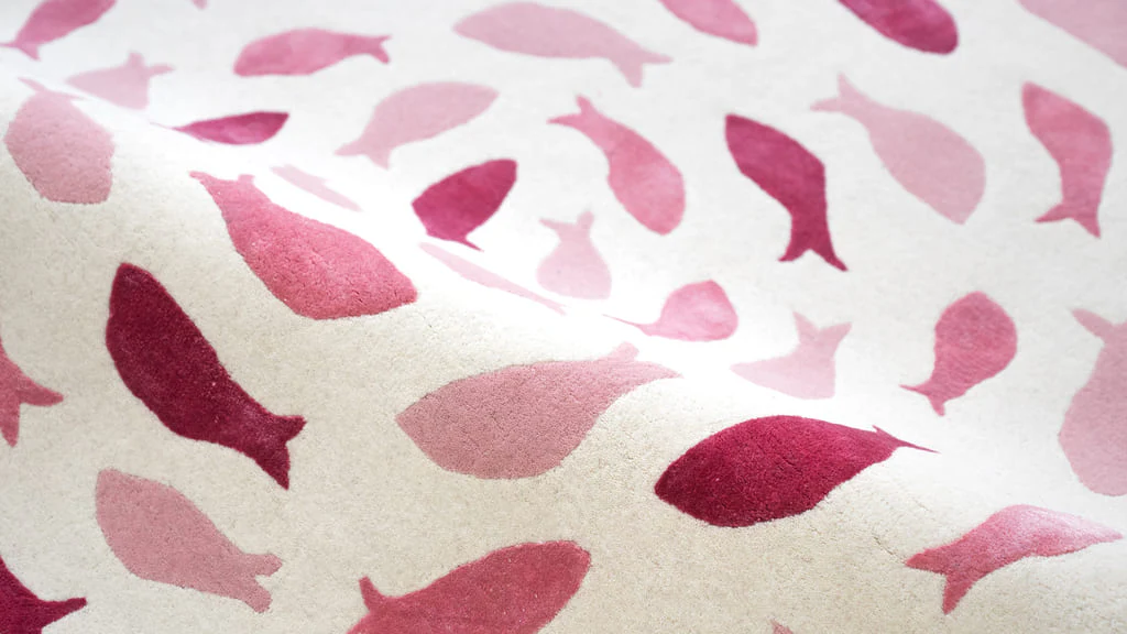 Fish Swirl Pink Rug - Image 4