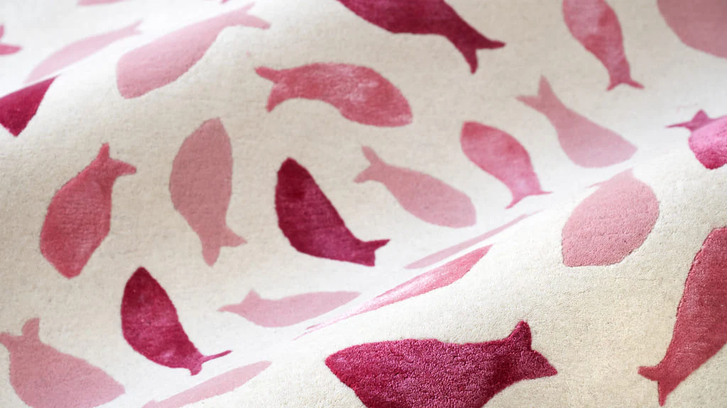 Fish Swirl Pink Rug - Image 6