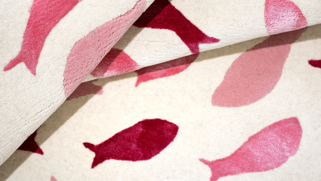 Fish Swirl Pink Rug - Image 7