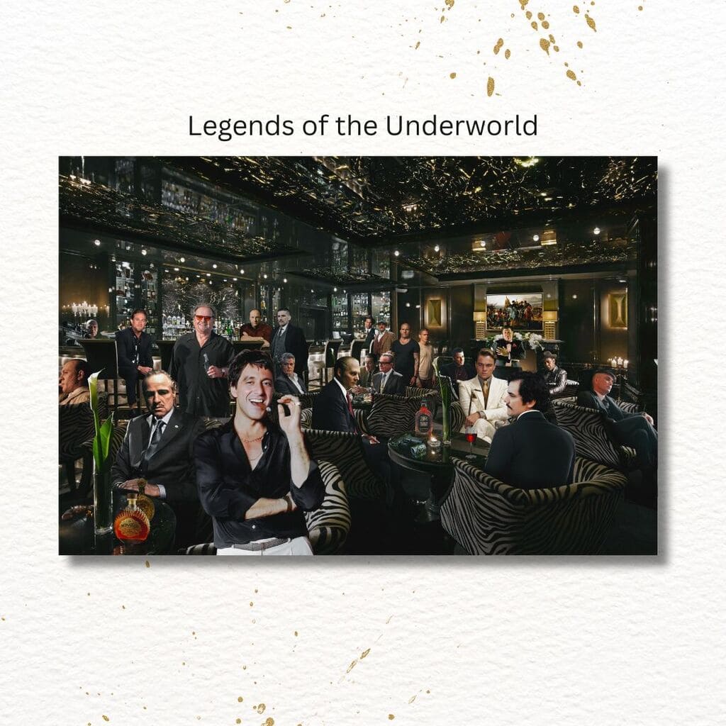 Legends of the Underworld – Luxury Mafia Lounge Wall Art - Image 2